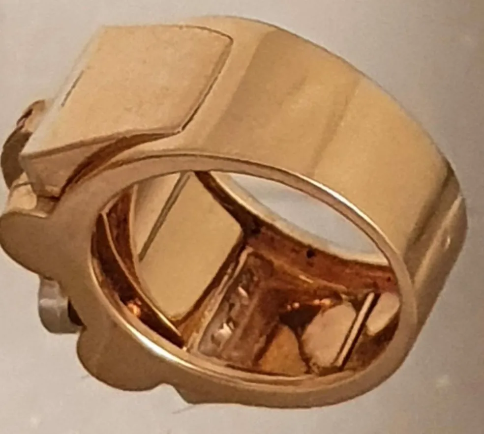 Bague 2 Ors Diamants Rubis