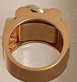 Bague 2 Ors Diamants Rubis