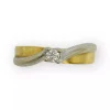 Bague 2 ors et diamant