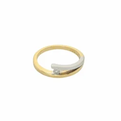Bague 2 ors et diamant