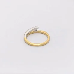 Bague 2 ors et diamant