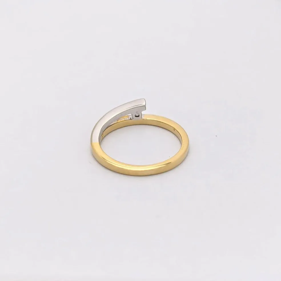Bague 2 ors et diamant