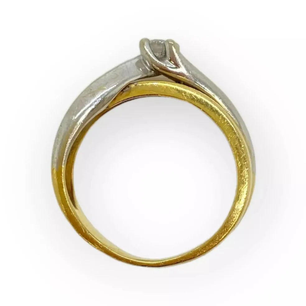 Bague 2 ors et diamant