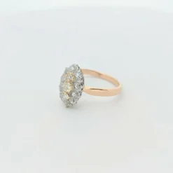 Bague 2 ors et diamants