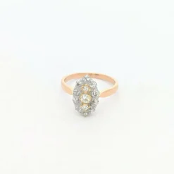 Bague 2 ors et diamants