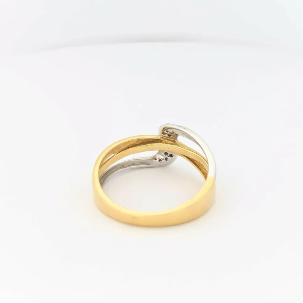 Bague 2 ors et diamants