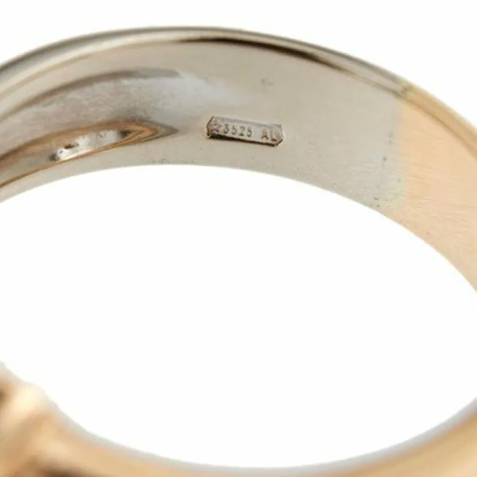 Bague 2 ors et diamants