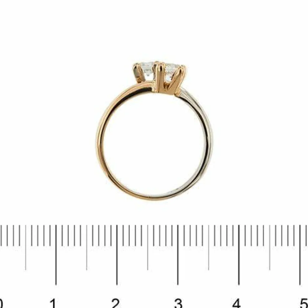 Bague 2 ors et diamants