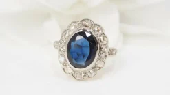 Bague 2 Ors Saphir