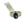 Bague 2 ors saphir 2.85ct et diamants certificat IGI