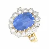 Bague 2 Ors Saphir Diamants