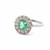 Bague 1920 Platine Emeraude