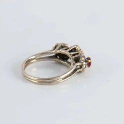 Bague 2 Rubis et Diamants