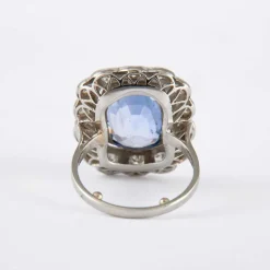 Bague 1930 Saphir Diamants
