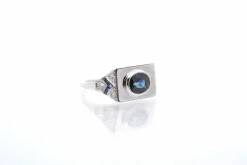 Bague saphir et diamants