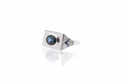 Bague saphir et diamants