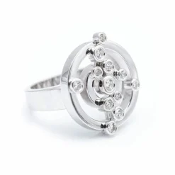 Bague ADAGIO en or blanc avec diamants