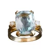 Bague Aigue Marine & Diamants.
