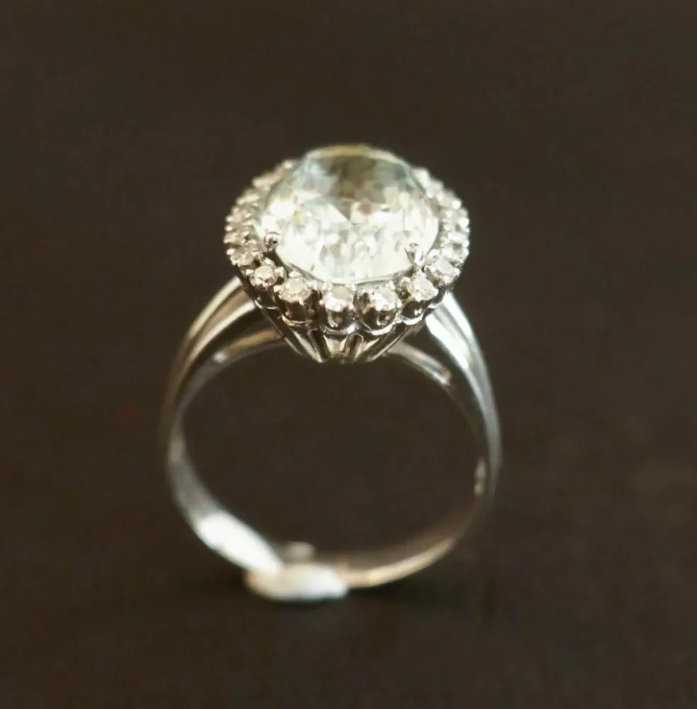 Bague Aigue Marine et Diamants
