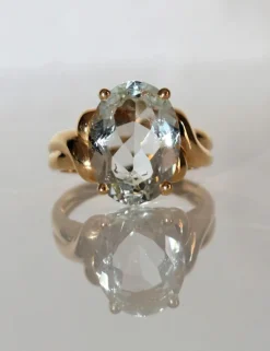 Bague aigue-marine
