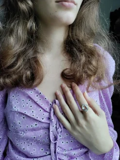 Bague aigue-marine