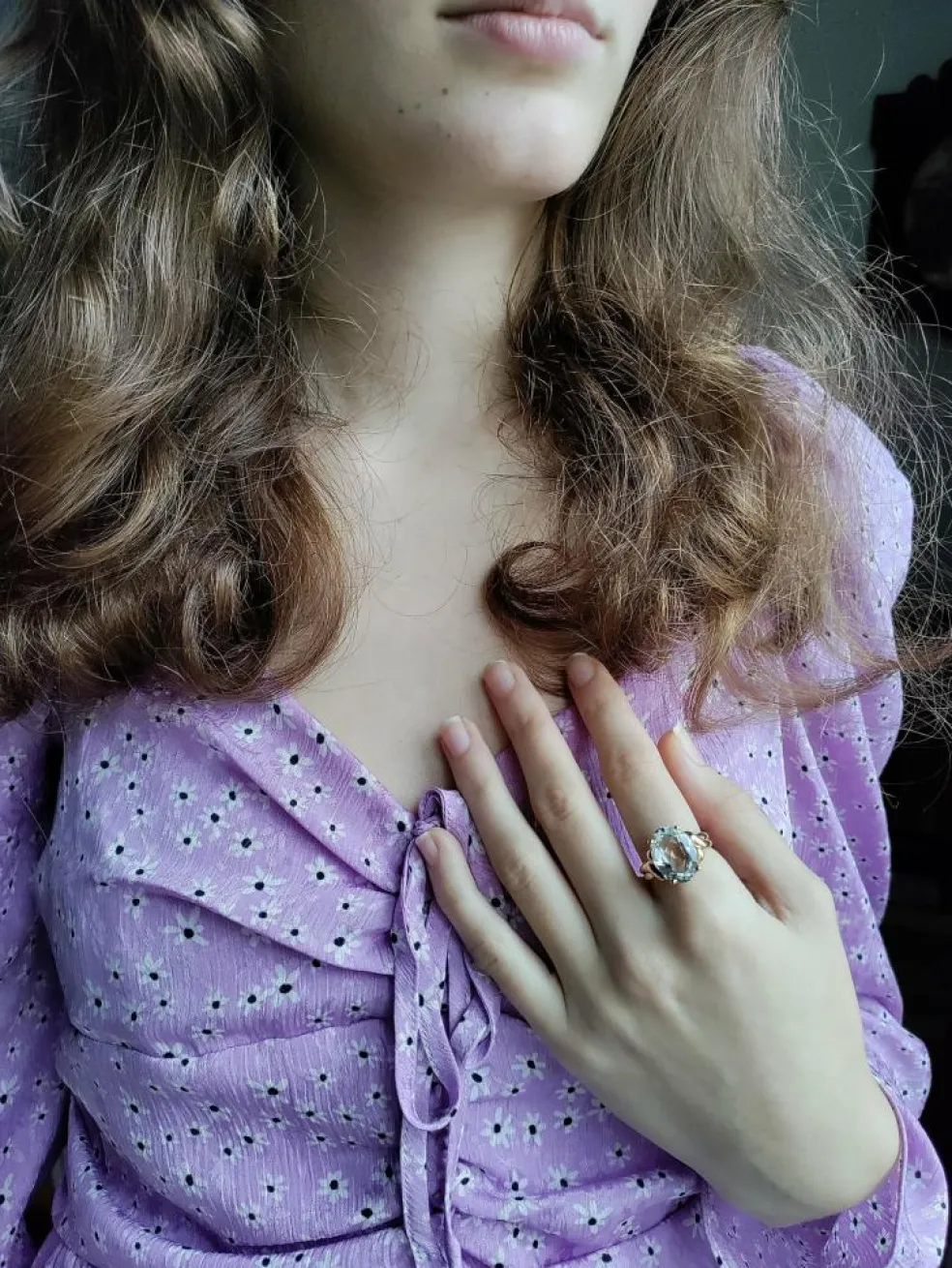 Bague aigue-marine