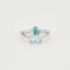 Bague Aigue-Marine Diamants