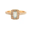 Bague Aigue-marine Diamants