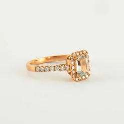 Bague Aigue-marine Diamants