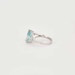 Bague Aigue-Marine Diamants