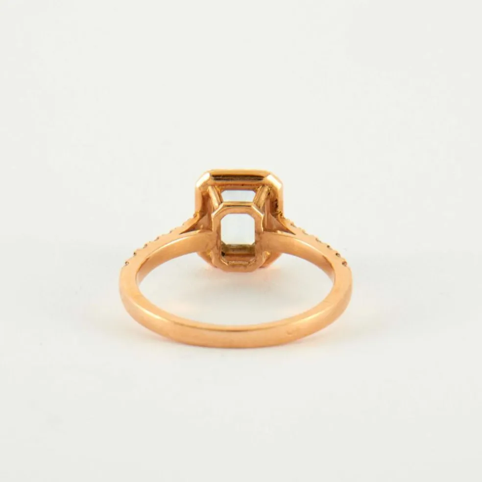 Bague Aigue-marine Diamants