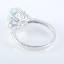Bague Aigue-marine Diamants baguette