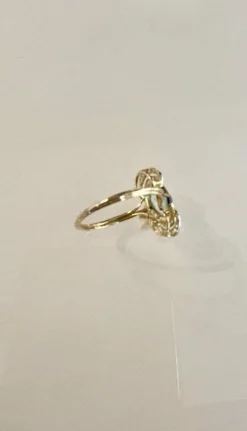 Bague Aigue-Marine Diamants