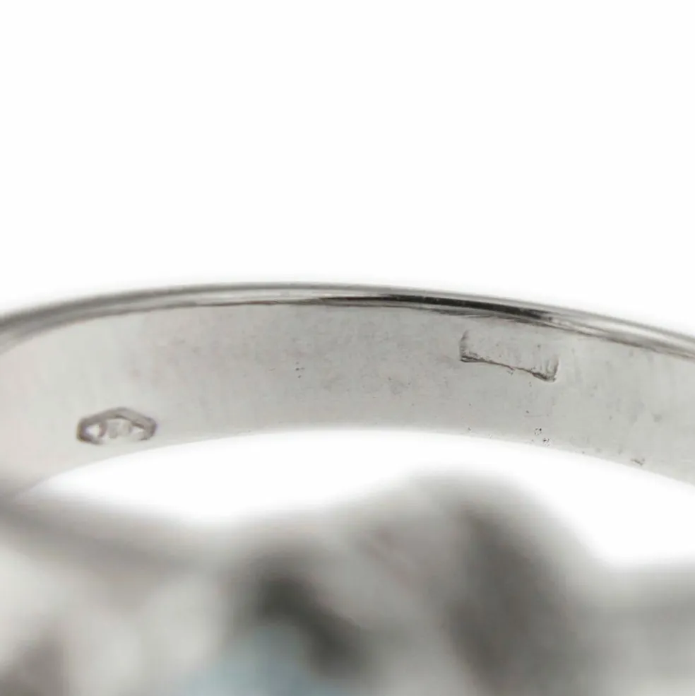 Bague aigue-marine diamants