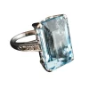 Bague Aigue-Marine et Diamants