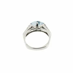 Bague aigue-marine et diamant