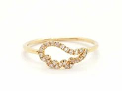 Bague Aile d'ange Or rose Diamant