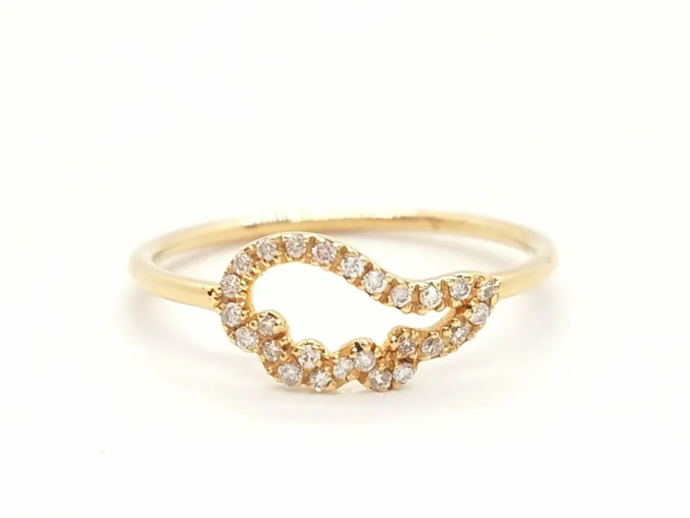 Bague Aile d'ange Or rose Diamant