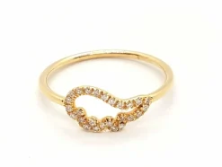 Bague Aile d'ange Or rose Diamant