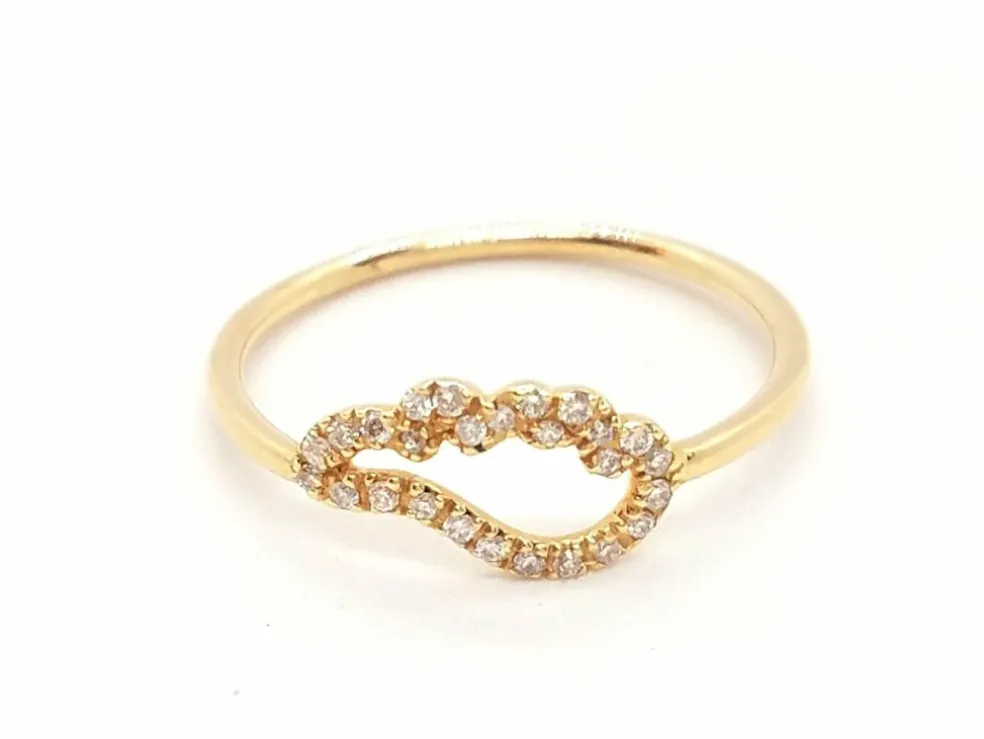 Bague Aile d'ange Or rose Diamant