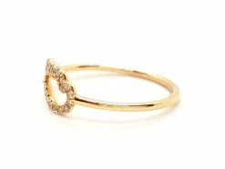 Bague Aile d'ange Or rose Diamant