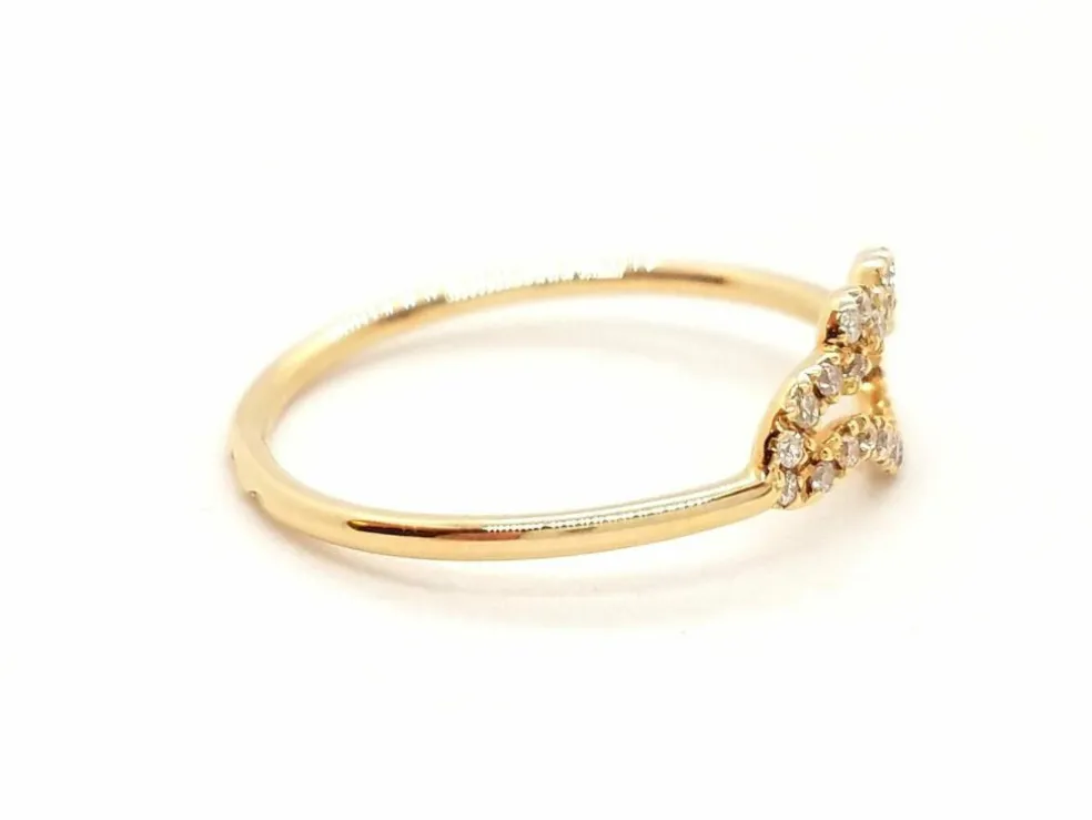 Bague Aile d'ange Or rose Diamant