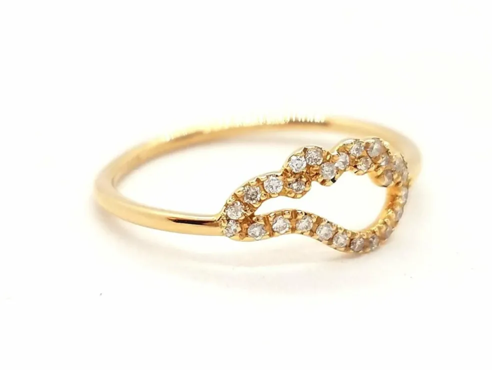 Bague Aile d'ange Or rose Diamant