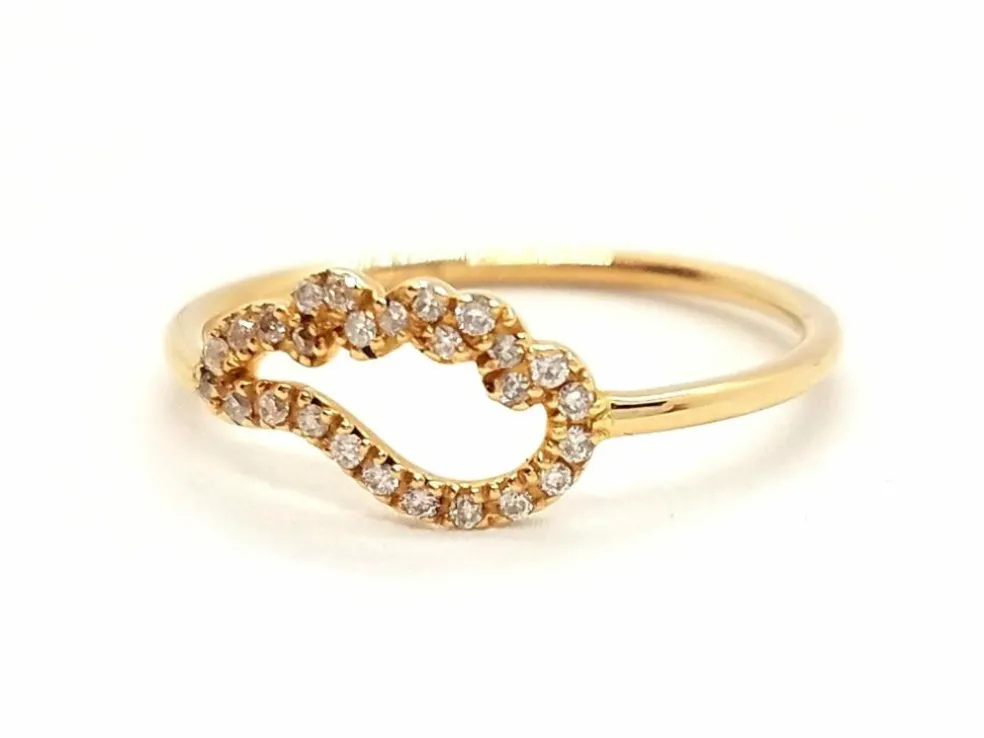 Bague Aile d'ange Or rose Diamant