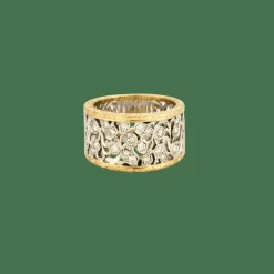 BAGUE AJOURÉE DEUX ORS