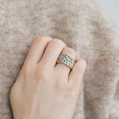 BAGUE AJOURÉE DEUX ORS