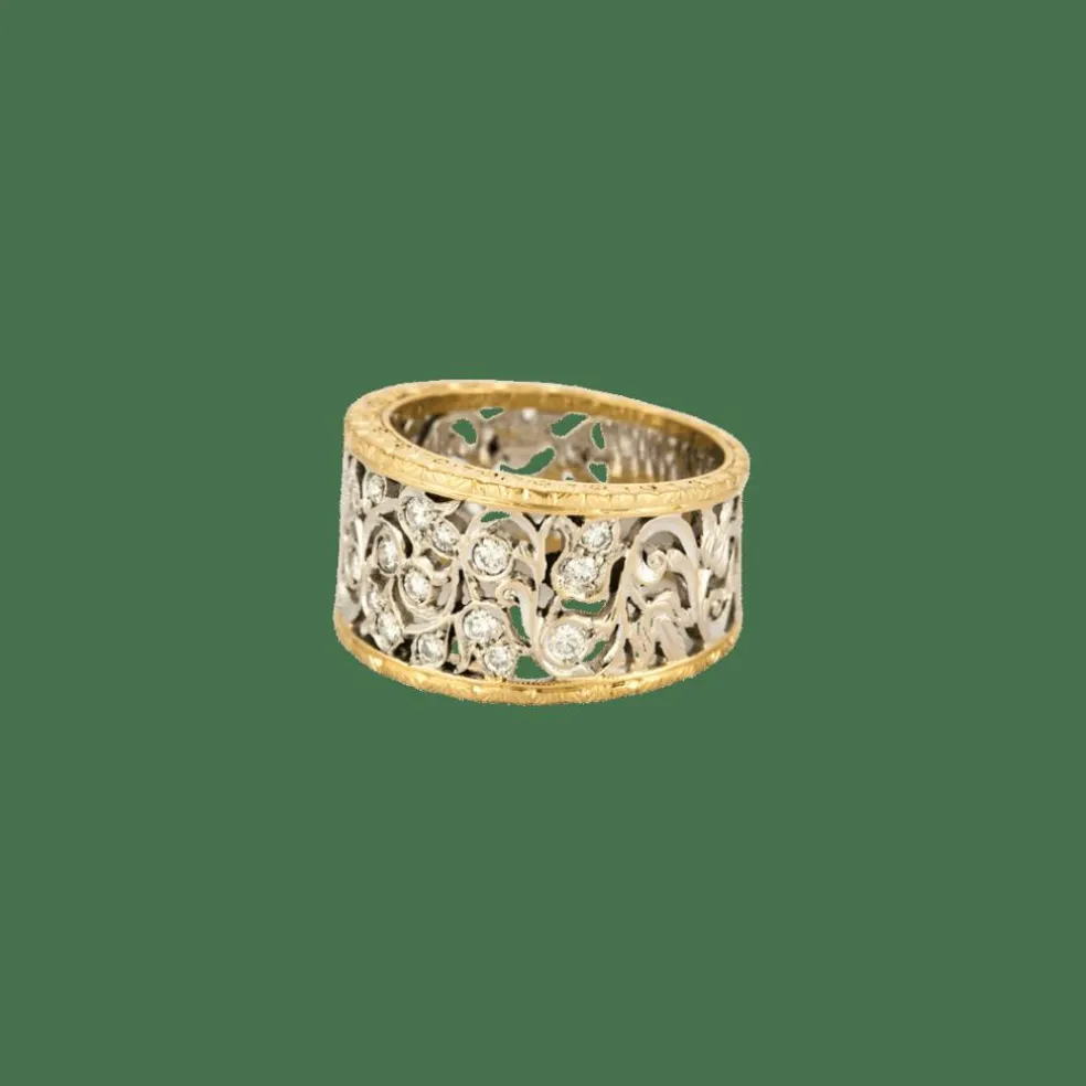 BAGUE AJOURÉE DEUX ORS