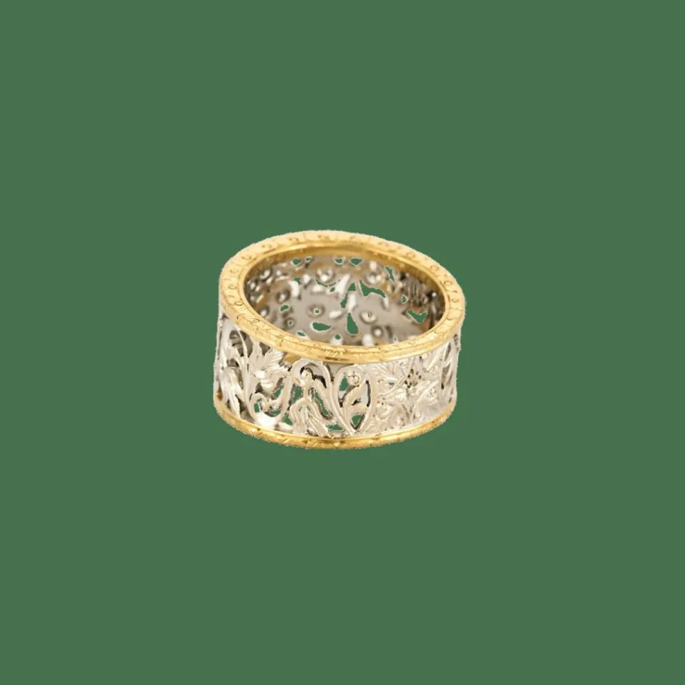 BAGUE AJOURÉE DEUX ORS