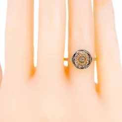 Bague ajourée diamants