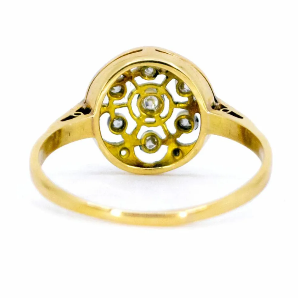 Bague ajourée diamants